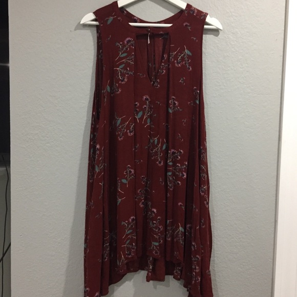 Free People Floral Swing Tunic, Size L - Picture 3 of 6